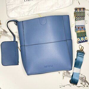 Mersi Sky Blue Vegan Leather Bag